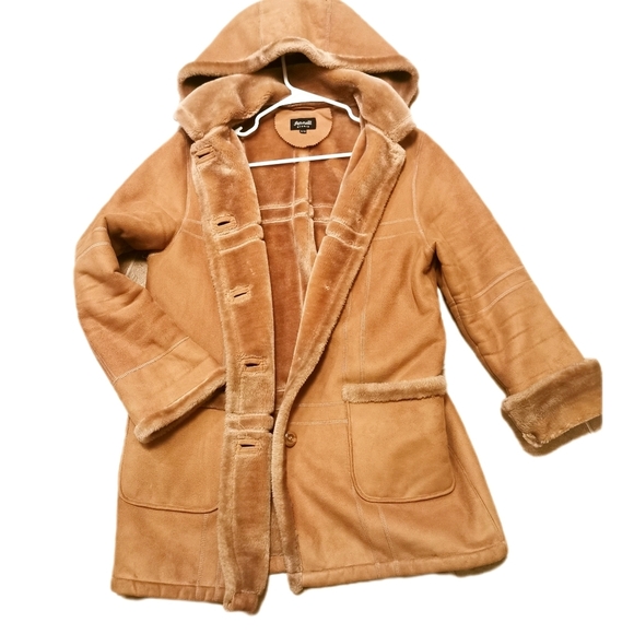 Faux Suede sherpa coat - Picture 1 of 5